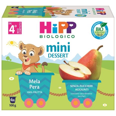 HIPP BIO FRUTTA GRAT.MEL/PERA 4X HIPP BIO FRUTTA GRAT.MEL/PERA 4X