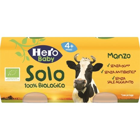 HERO SOLO OMOG MANZO BIO 2X80G