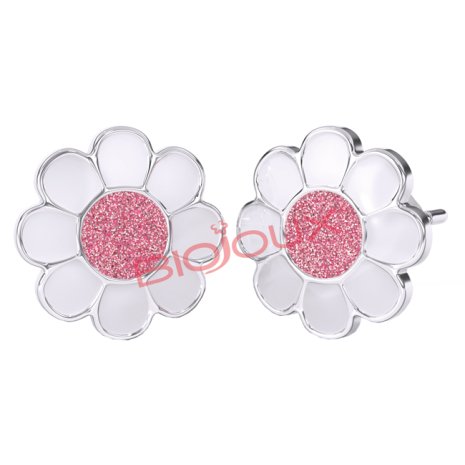 BJT713 ORECCHINI ROSE FLOWE SS