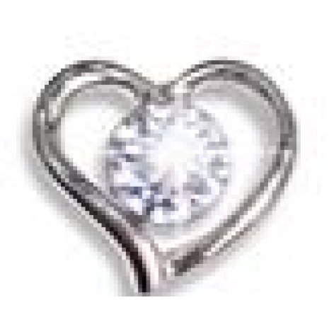 BJT940 ORECCHINI HEART W/CR SS