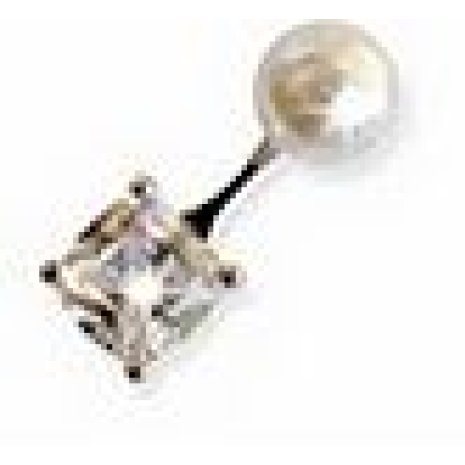 BJT957 ORECCHINI PEARL W/ZI SS