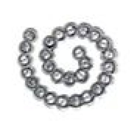 BJT927 ORECCHINI SPIRAL WHI SS