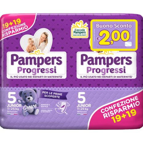 PAMPERS PROGRESSI JUNIOR 38PZ