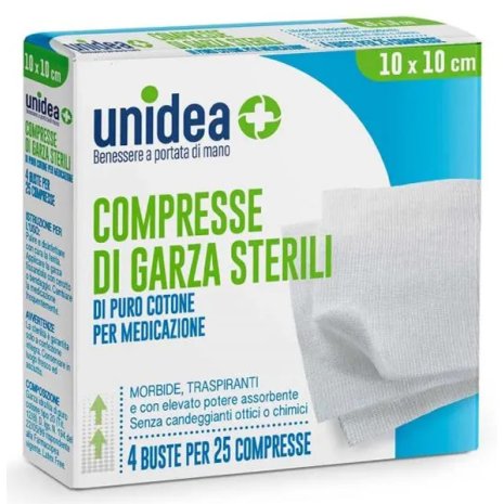UNIDEA GARZA COT 10X10CM  100