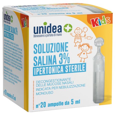 UNIDEA SOL SALINA IPER 3% 5ML 20