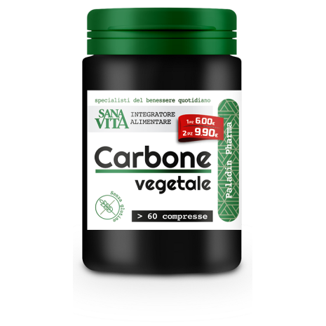 SANAVITA CARBONE VEGETALE 60CPR SANAVITA CARBONE VEGETALE 60CPR