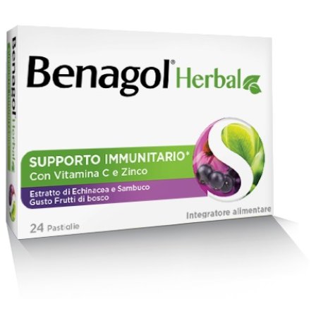 Benagol Herbal Frut Bos 24past