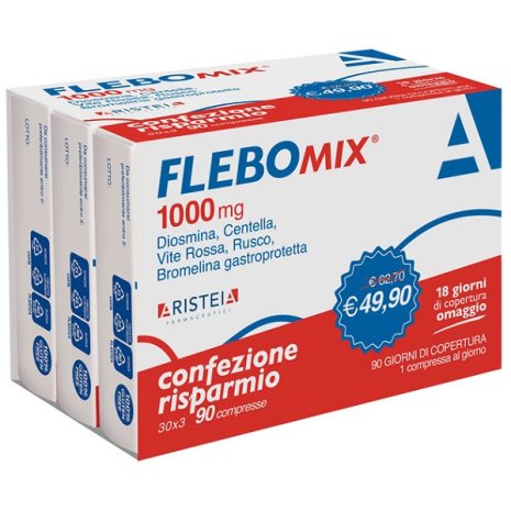 FLEBOMIX 1000MG TRI-PACK 90CPR FLEBOMIX 1000MG TRI-PACK 90CPR