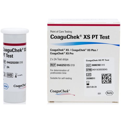COAGUCHEK XS PT 2X24 TEST