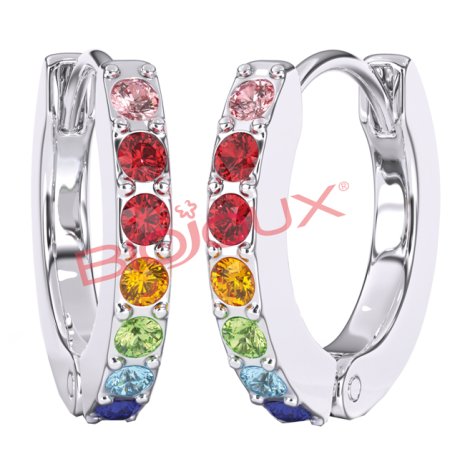 BJT725 ORECCHINI CRYSTAL HO SS