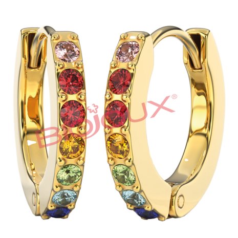BJT726 ORECCHINI CRYSTAL HO GP
