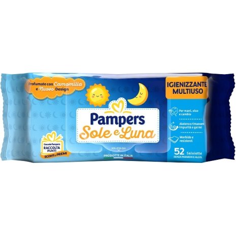 PAMPERS WIPES SOLE LUNA 52PZ
