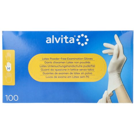 ALVITA GUANTI LATT S/TALCO M