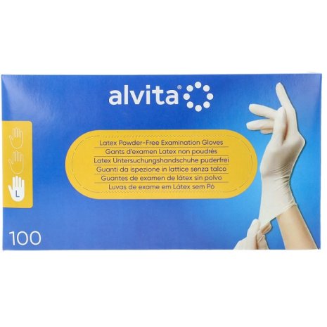 ALVITA GUANTI LATT S/TALCO L