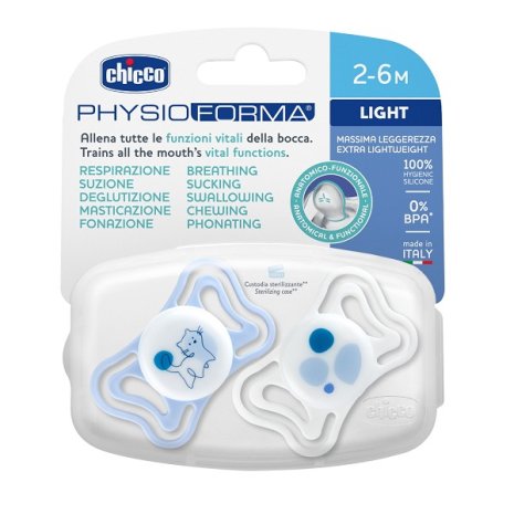 CHI SUCCH LIGHT BLU SIL 2-6M 2PZ