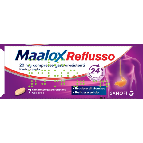 MAALOX REFLUSSO*7CPR 20MG